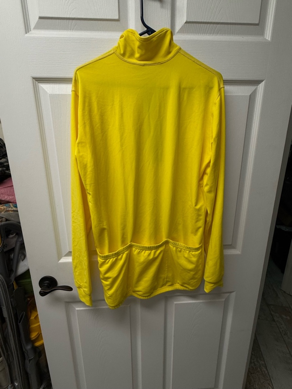 Unisex Lightweight Yellow Quarter-Zip Shirt Bicycling (Nashbar) - Picture 3 of 7